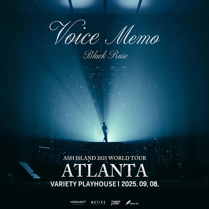 ASH ISLAND 2025 WORLD TOUR event poster for Atlanta