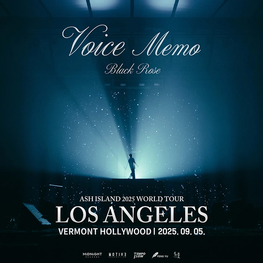 ASH ISLAND 2025 WORLD TOUR event poster for Los Angeles