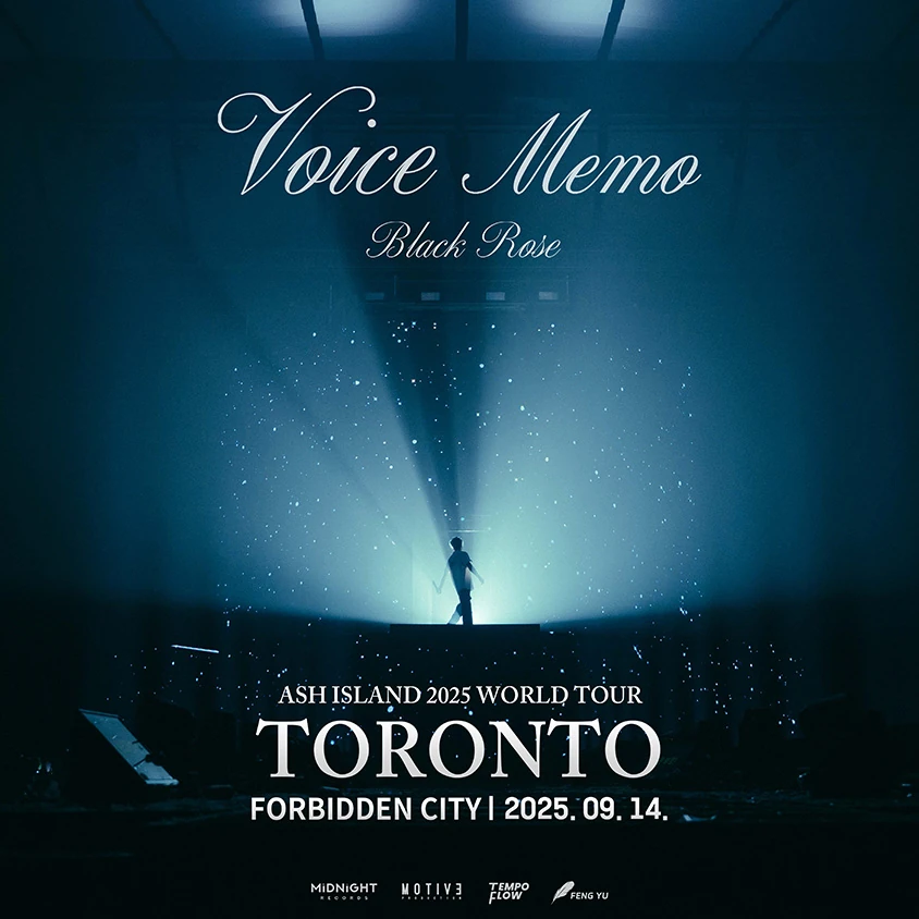 ASH ISLAND 2025 WORLD TOUR event poster for Toronto