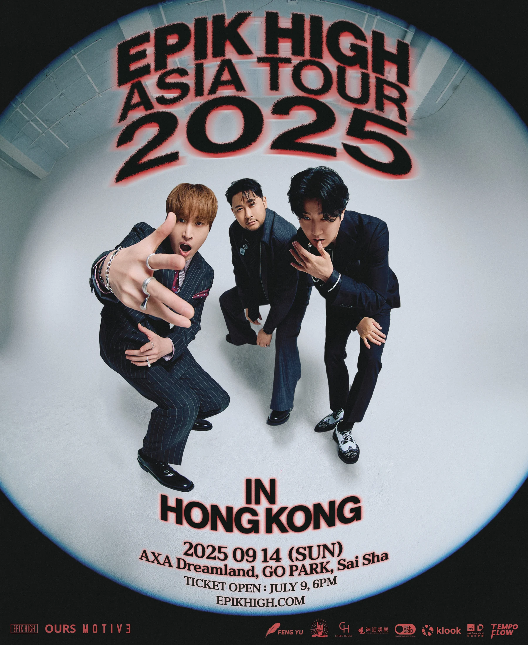 EPIK HIGH ASIA TOUR 2025 event poster for Hong Kong