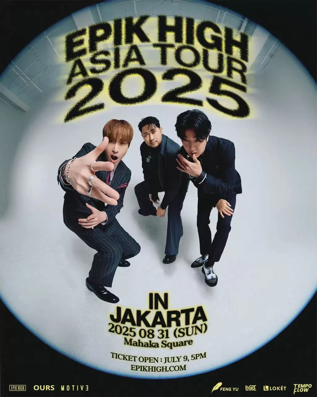 EPIK HIGH ASIA TOUR 2025 event poster for Jakarta