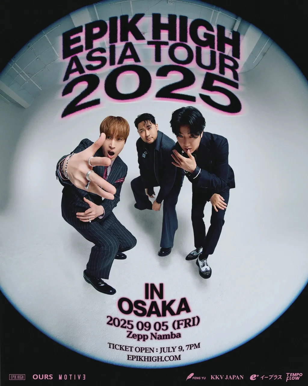 EPIK HIGH ASIA TOUR 2025 event poster for Osaka