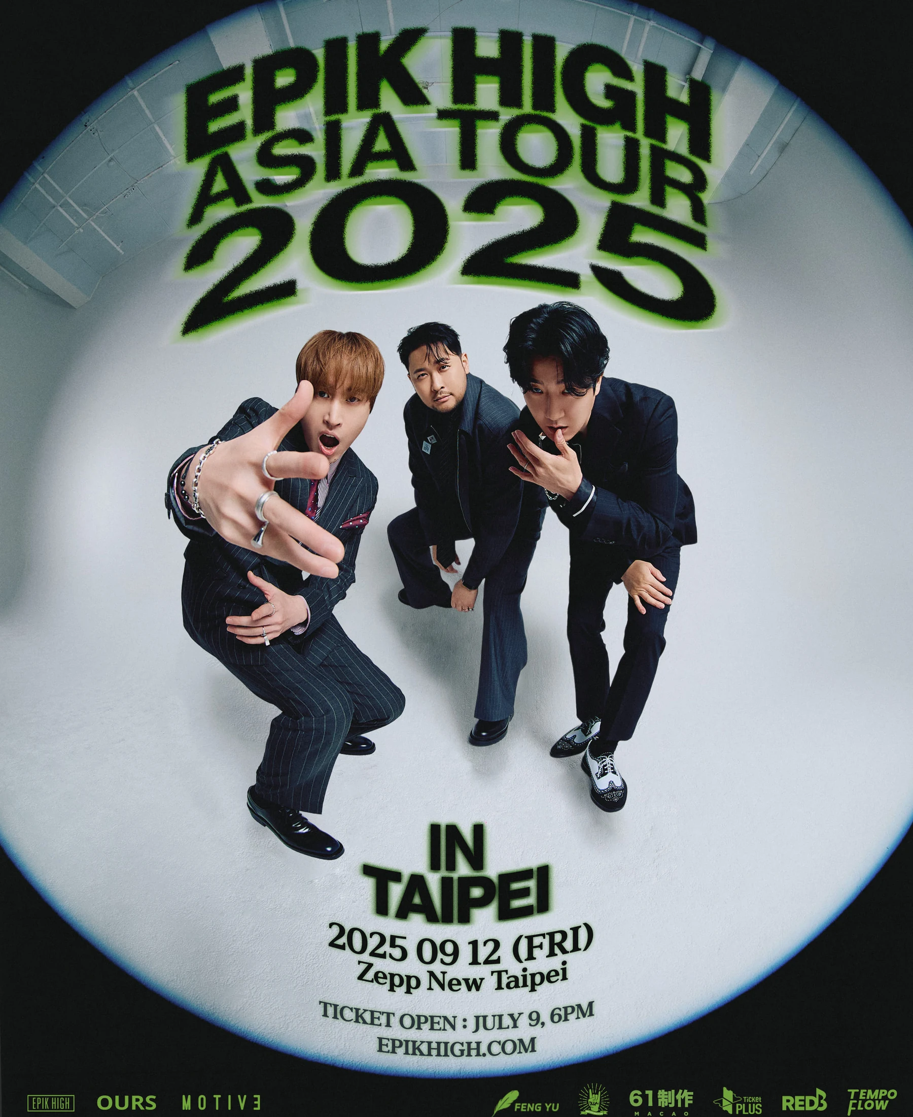 EPIK HIGH ASIA TOUR 2025 event poster for New Taipei City