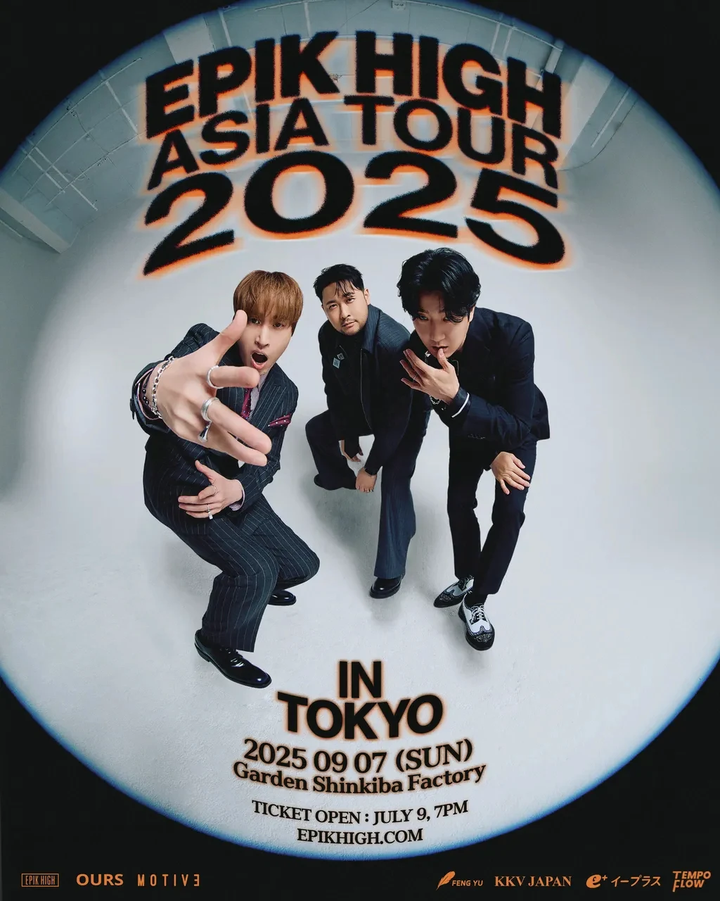EPIK HIGH ASIA TOUR 2025 event poster for Tokyo